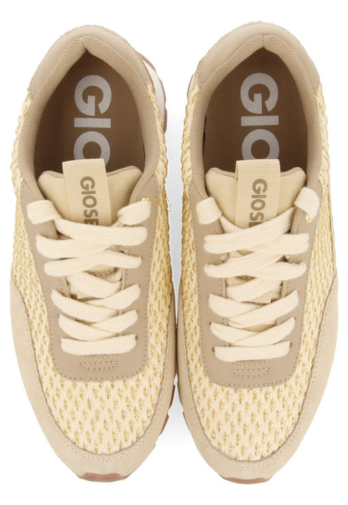 SNEAKERS DORADAS CON DETALLES TRENZADOS PARA MUJER GAGGI
