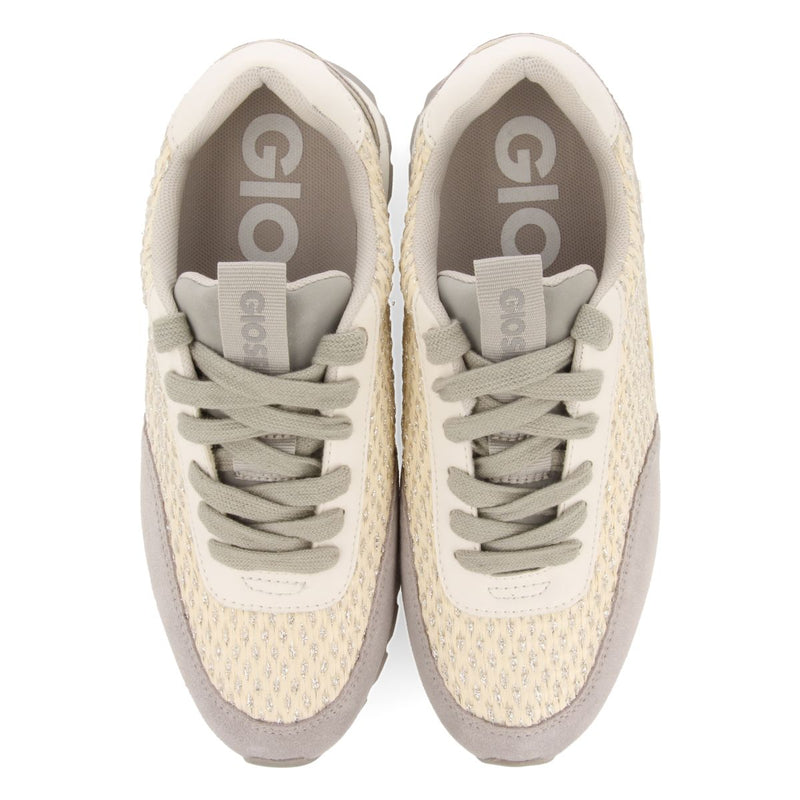 SNEAKERS PLATEADAS CON DETALLES TRENZADOS PARA MUJER GAGGI