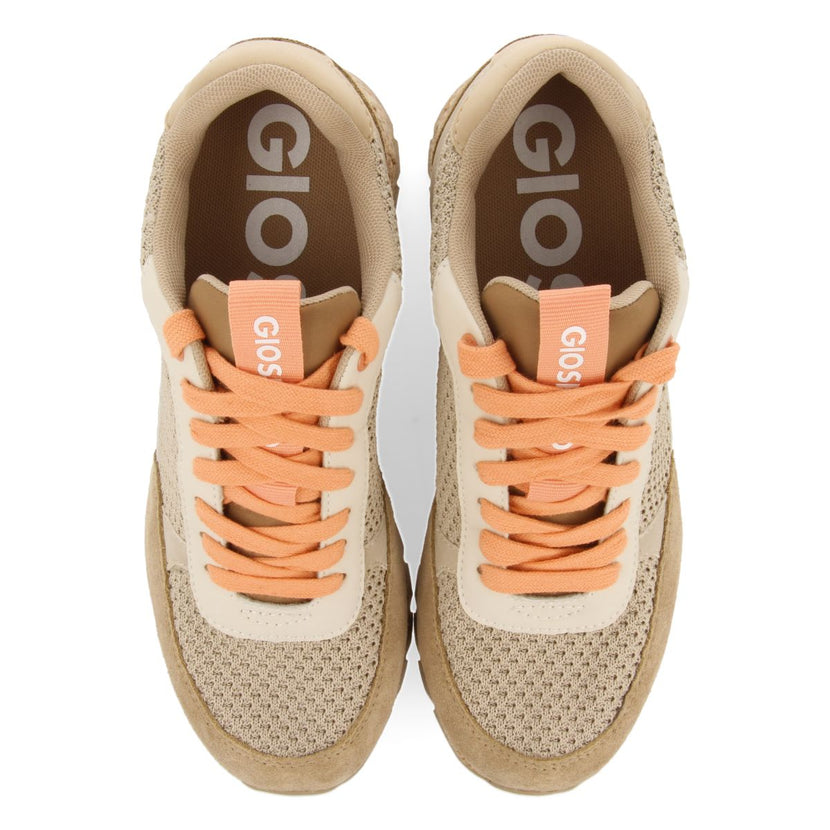 SNEAKERS BEIGE ESTILO MEDITERRÁNEO CON CUÑA INTERNA PARA MUJER KAJAN