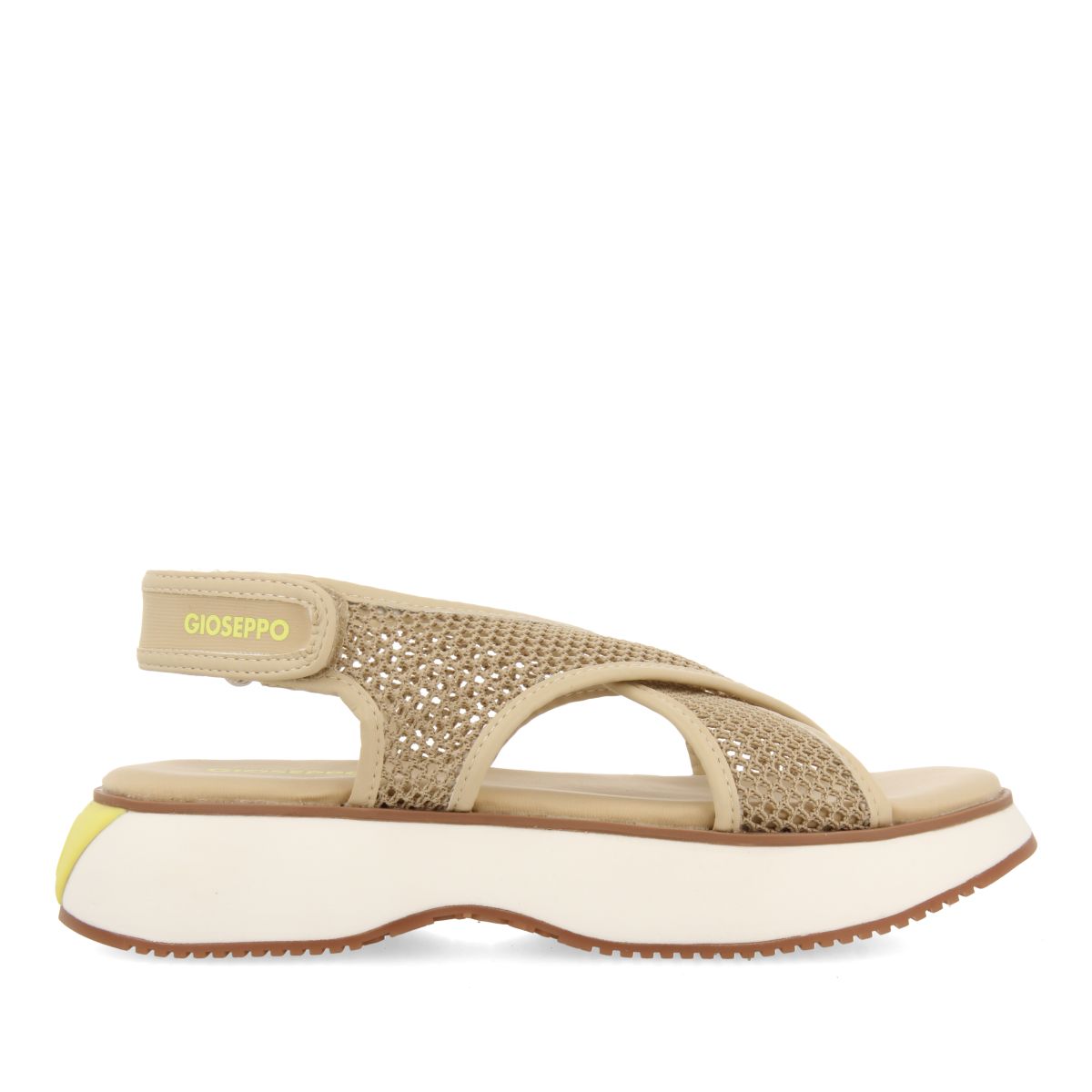 SANDALIAS DEPORTIVAS BEIGE DE REJILLA PARA MUJER VALDINA