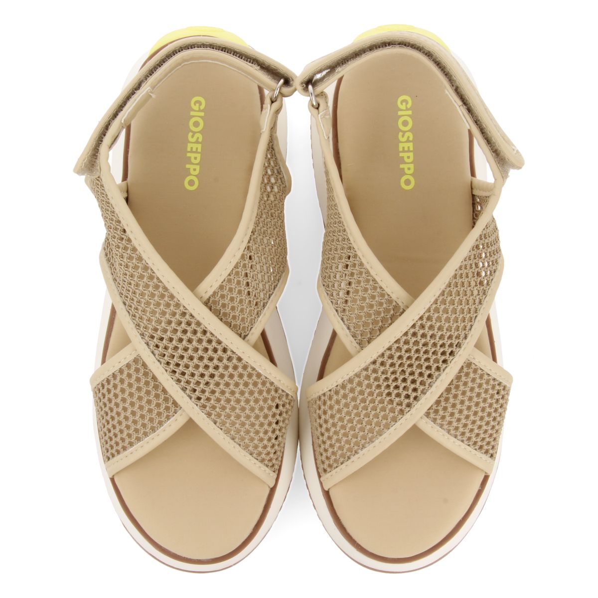 SANDALIAS DEPORTIVAS BEIGE DE REJILLA PARA MUJER VALDINA