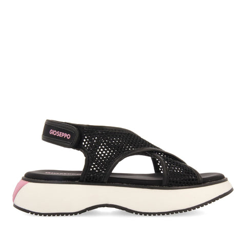 SANDALIAS DEPORTIVAS NEGRAS DE REJILLA PARA MUJER VALDINA