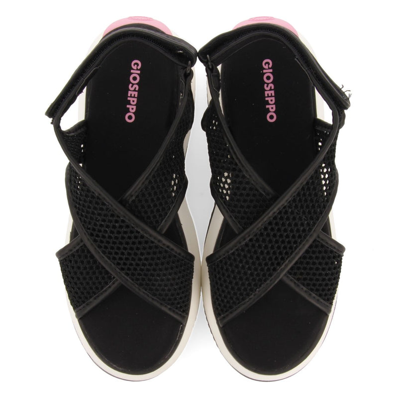 SANDALIAS DEPORTIVAS NEGRAS DE REJILLA PARA MUJER VALDINA