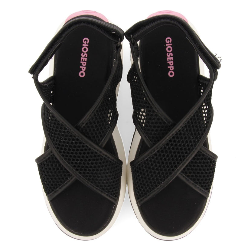 SANDALIAS DEPORTIVAS NEGRAS DE REJILLA PARA MUJER VALDINA