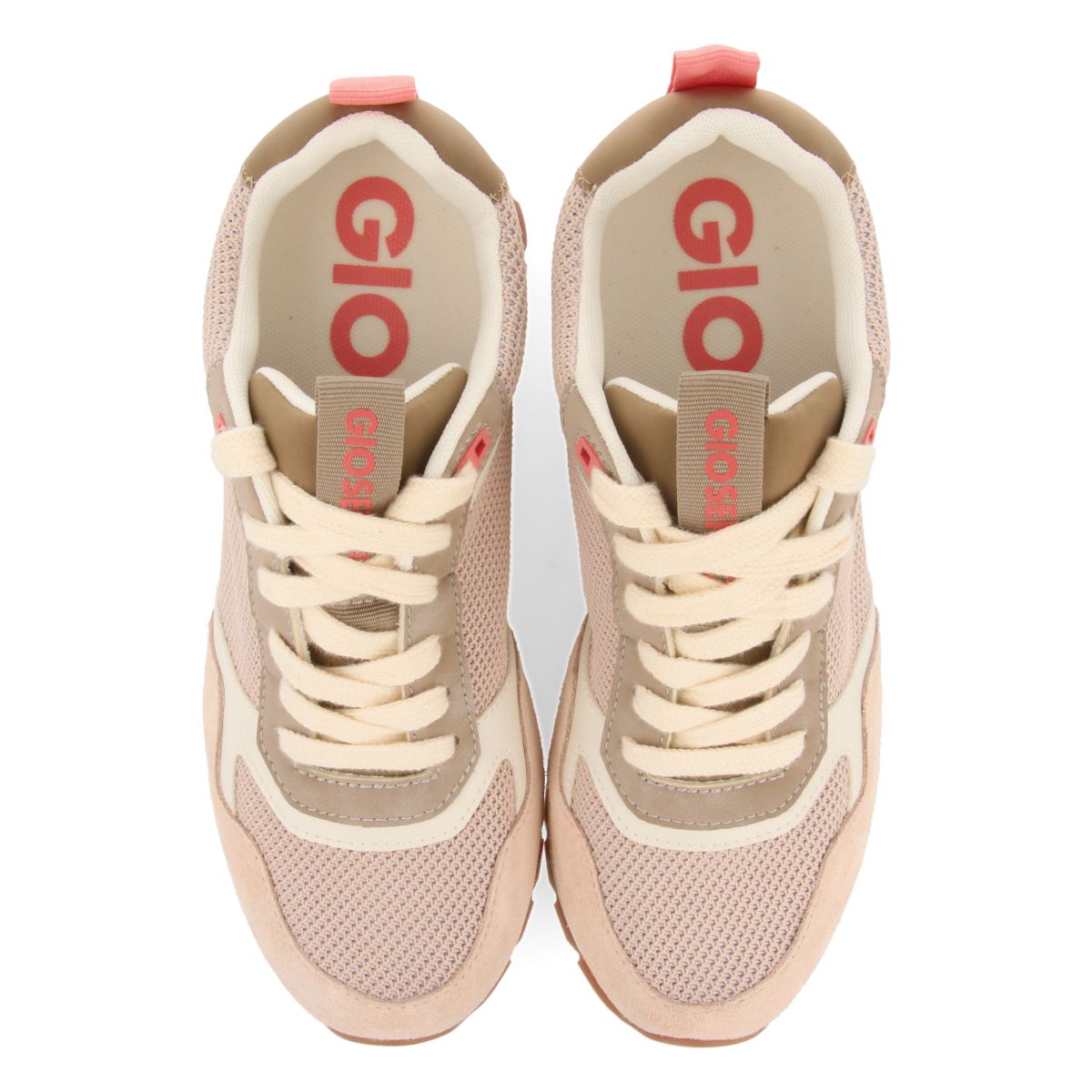 SNEAKERS NUDE CON CUÑA INTERNA Y DETALLES MULTICOLOR PARA MUJER RANDAZZO
