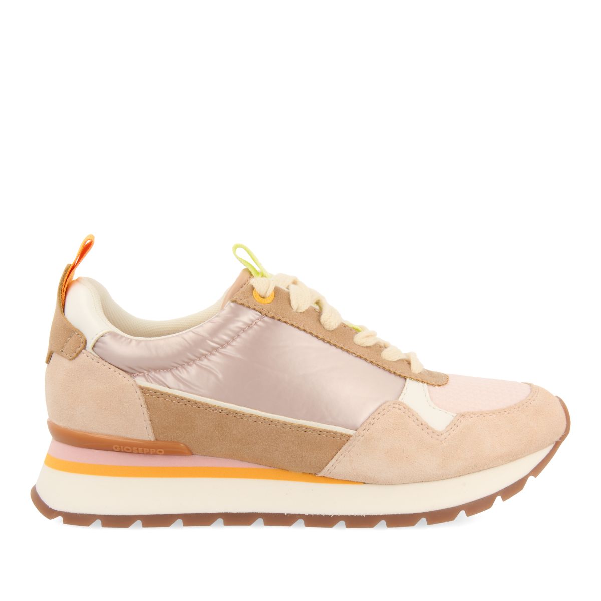 SNEAKERS NUDE BRILLANTE CON DETALLES MULTICOLOR PARA MUJER SAMOSET