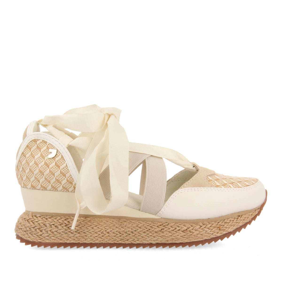 SANDALIAS DEPORTIVAS OFF-WHITE CON CUÑA PARA MUJER OTLLAK