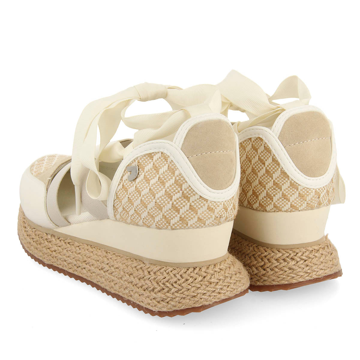 SANDALIAS DEPORTIVAS OFF-WHITE CON CUÑA PARA MUJER OTLLAK
