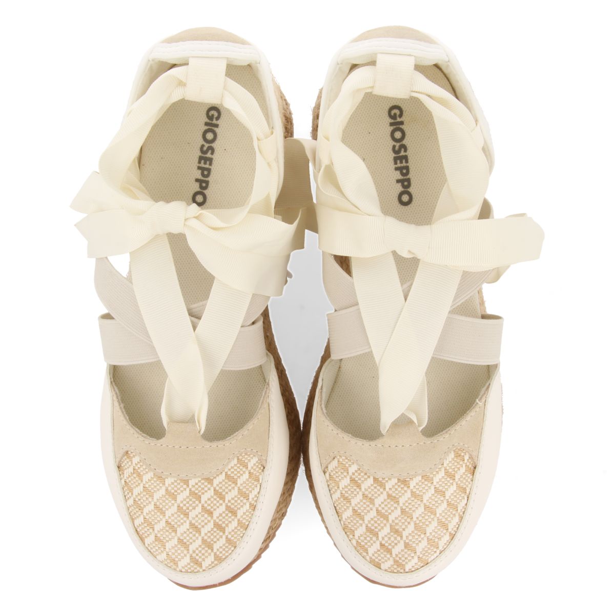 SANDALIAS DEPORTIVAS OFF-WHITE CON CUÑA PARA MUJER OTLLAK