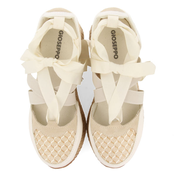 SANDALIAS DEPORTIVAS OFF-WHITE CON CUÑA PARA MUJER OTLLAK
