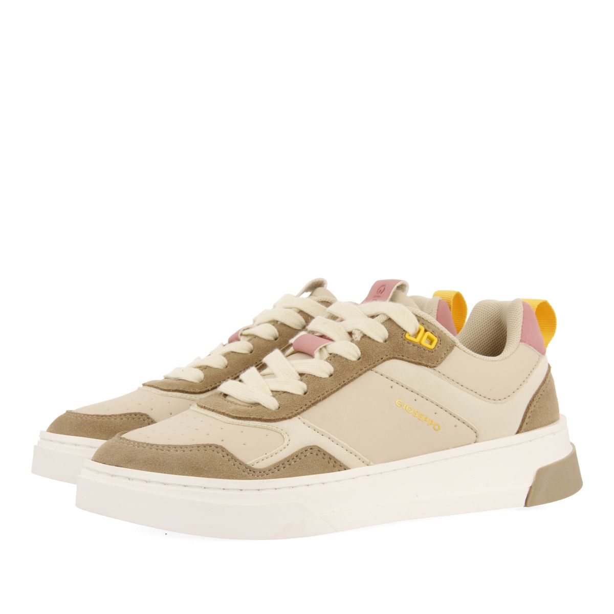 SNEAKERS BEIGE ESTILO RETRO PARA MUJER AGLIENTU