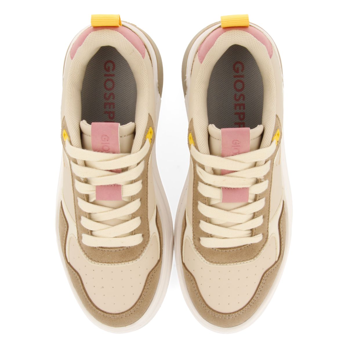 SNEAKERS BEIGE ESTILO RETRO PARA MUJER AGLIENTU