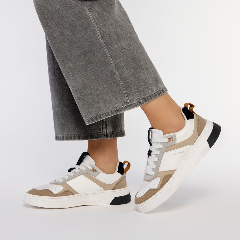 SNEAKERS OFF-WHITE ESTILO RETRO PARA MUJER AGLIENTU