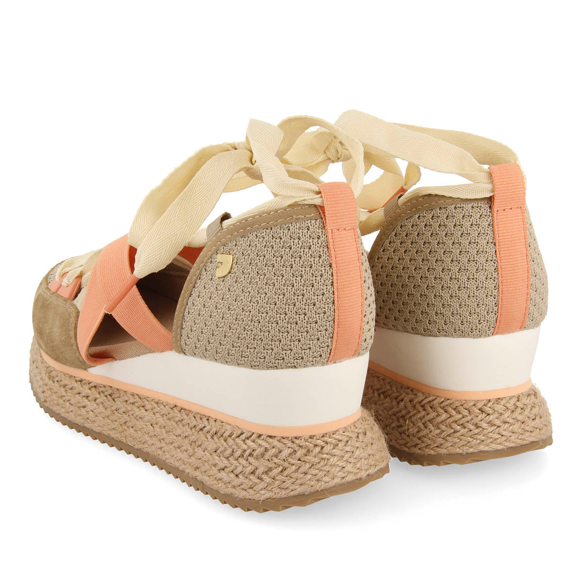 SNEAKERS ABIERTOS BEIGE CON CUÑA PARA MUJER TOTNES