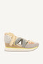 SNEAKERS ABIERTOS BLANCOS CON CUÑA PARA MUJER SAMOBOR