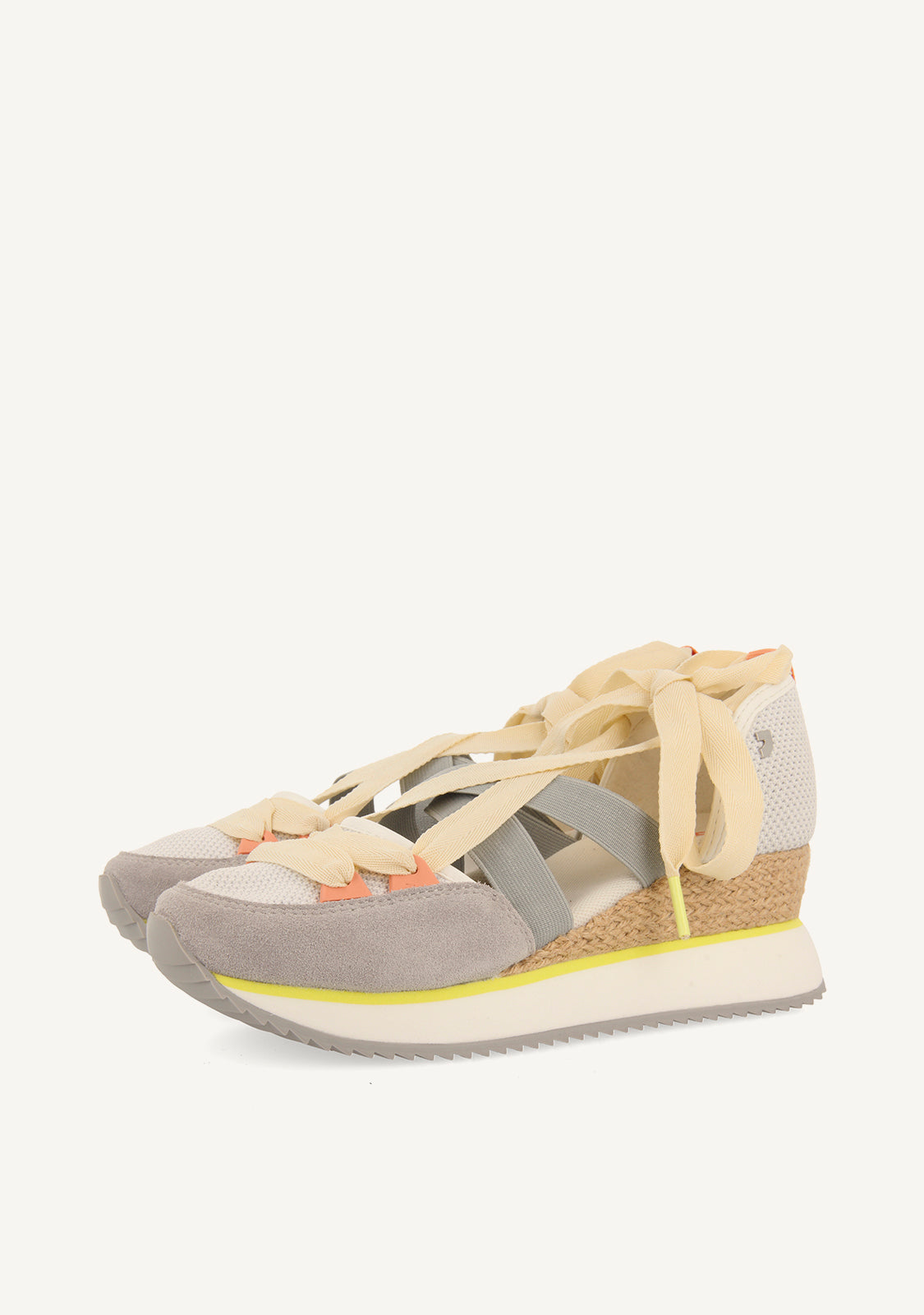 SNEAKERS ABIERTOS BLANCOS CON CUÑA PARA MUJER SAMOBOR