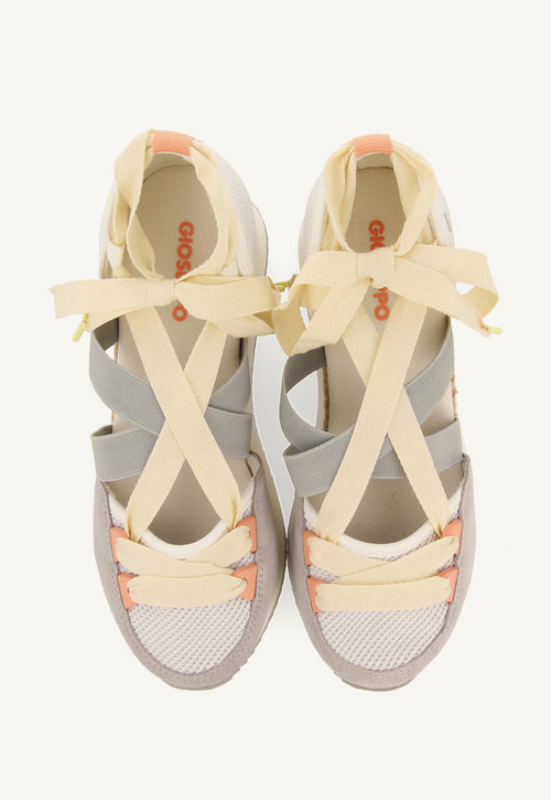 WHITE OPEN SNEAKERS WITH WEDGE FOR WOMEN SAMOBOR