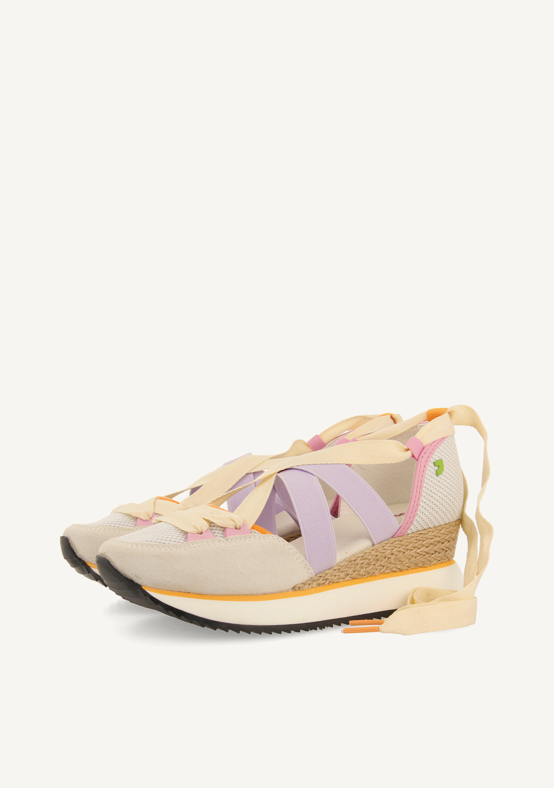 SNEAKERS ABIERTOS MALVA CON CUÑA PARA MUJER SAMOBOR