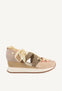 SNEAKERS ABIERTOS NUDE CON CUÑA PARA MUJER SAMOBOR