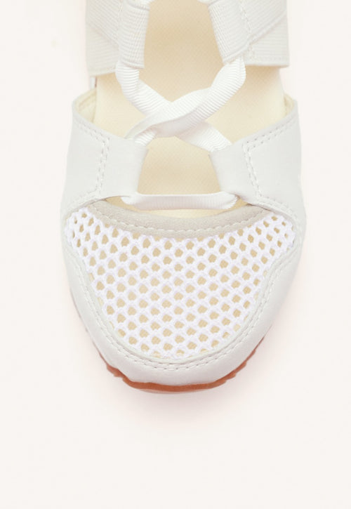 OFF-WHITE OPEN SNEAKERS ESPADRILLE TYPE WITH STRAPS FOR WOMEN MUIR