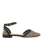 BALLERINES BICOLORES EN CUIR TRESSÉ AVEC FERMETURE À BRACELET POUR FEMME KONISPOL