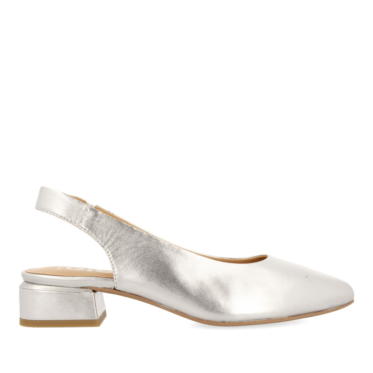 BALLERINE SCARPE SENZA TACCO IN PELLE COLOR ARGENTO PER DONNA OBROVAC