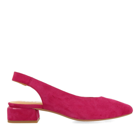 BAILARINAS DESTALONADAS DE PIEL EN COLOR FUCSIA PARA MUJER MUHURR