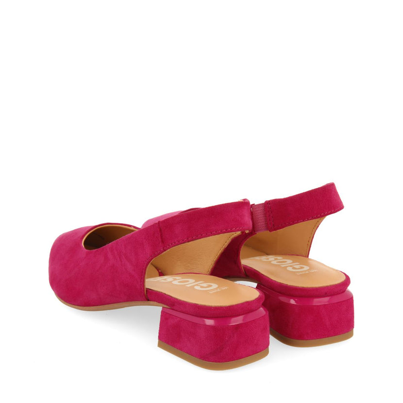 BAILARINAS DESTALONADAS DE PIEL EN COLOR FUCSIA PARA MUJER MUHURR