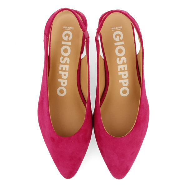 BAILARINAS DESTALONADAS DE PIEL EN COLOR FUCSIA PARA MUJER MUHURR