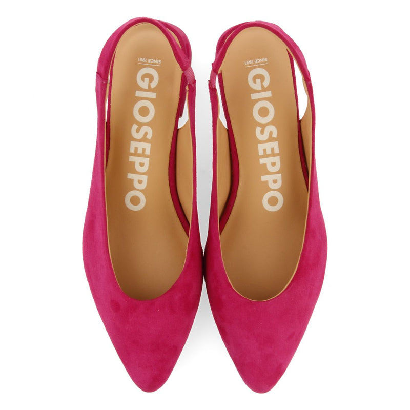 BAILARINAS DESTALONADAS DE PIEL EN COLOR FUCSIA PARA MUJER MUHURR