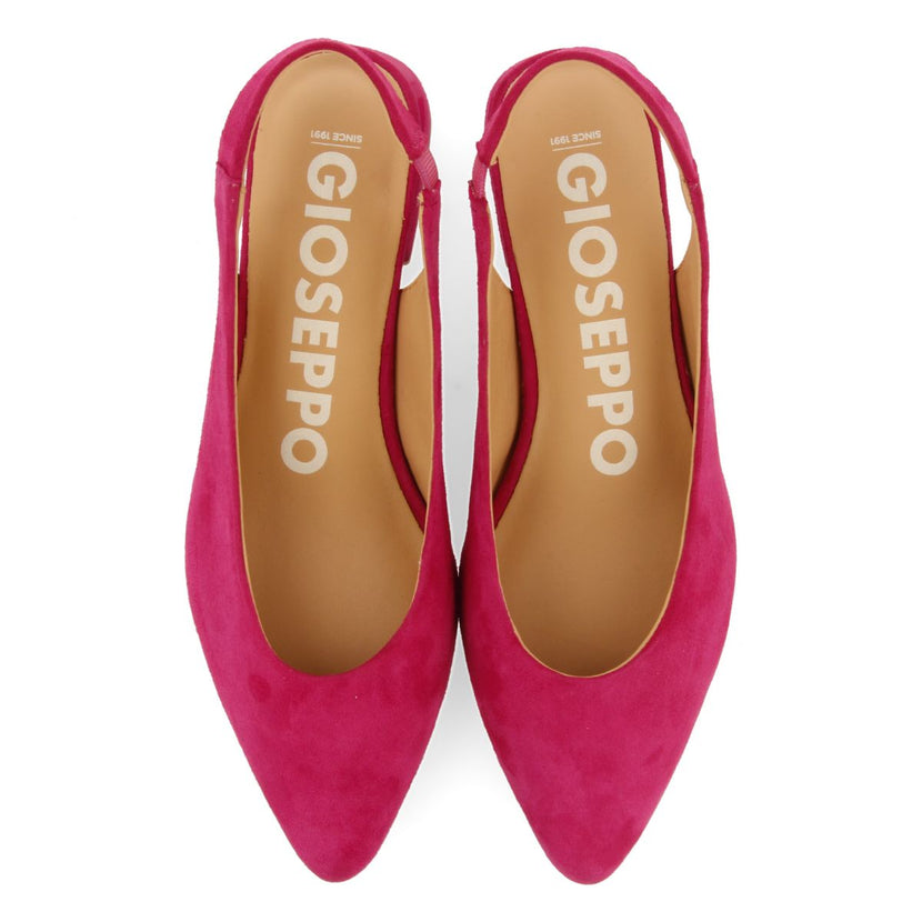 BAILARINAS DESTALONADAS DE PIEL EN COLOR FUCSIA PARA MUJER MUHURR