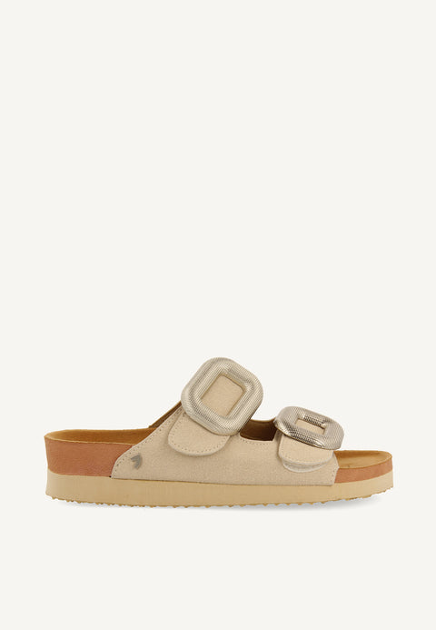 ICE COLOURED SANDALS WITH JEWEL EMBELLISHMENT FOR WOMEN COVERT