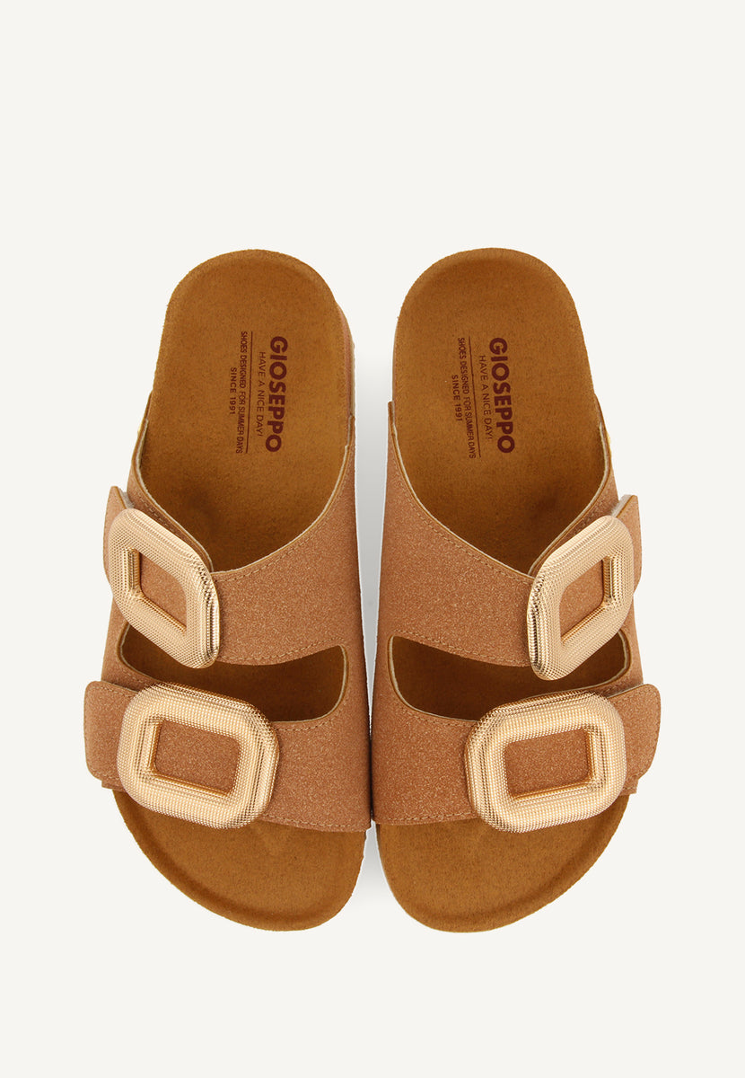 NUDE SANDALS WITH JEWEL EMBELLISHMENT FOR WOMEN COVERT