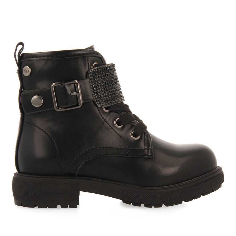 MILITARY STYLE BOOTS WITH REMOVABLE RHINESTONE STRAP ROSKILDE