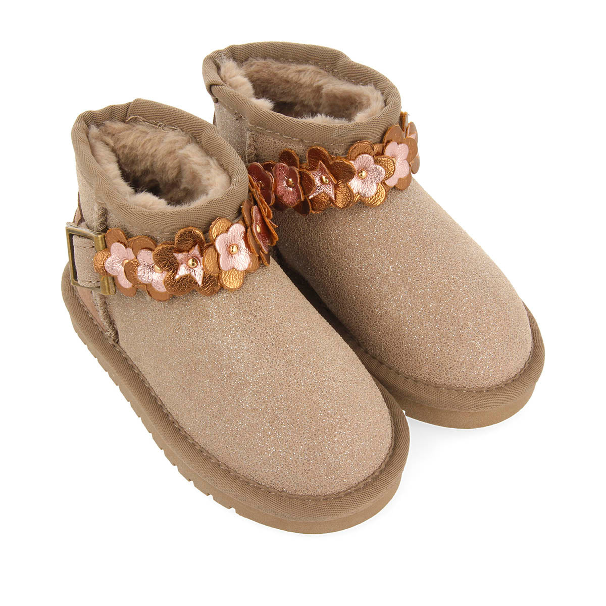 BOTINES AUSTRALIANOS PIEL FLORES LINT