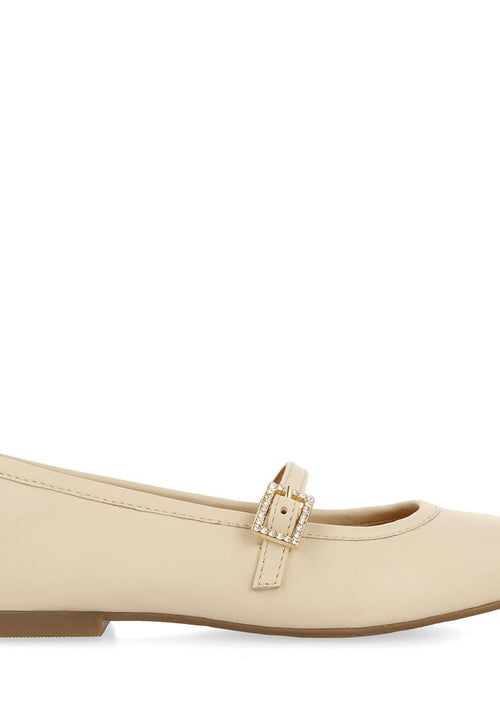 CHAUSSONS DE BALLET AVEC STRASS EN CUIR PALERME