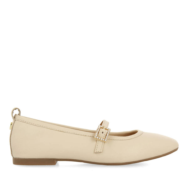 BALLET SLIPPERS WITH STRASS IN LEATHER PALERMO