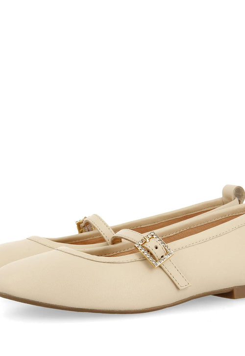 CHAUSSONS DE BALLET AVEC STRASS EN CUIR PALERME