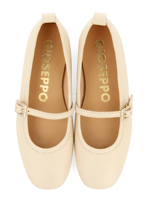 CHAUSSONS DE BALLET AVEC STRASS EN CUIR PALERME