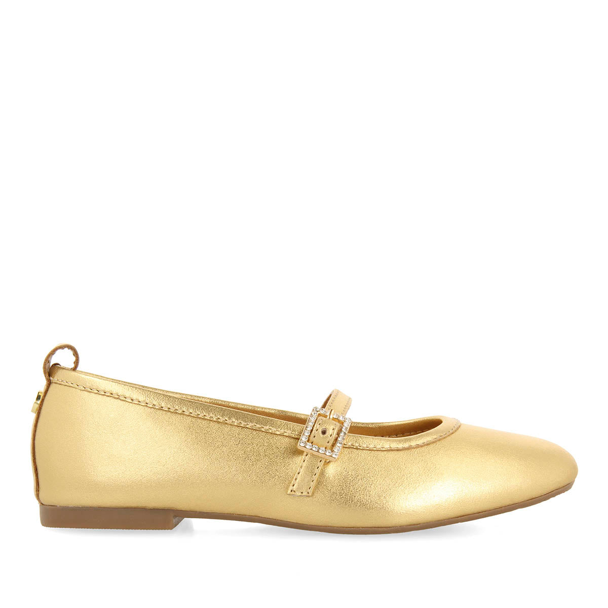 BALLET SLIPPERS WITH STRASS IN LEATHER PALERMO