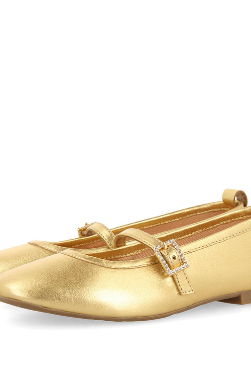 CHAUSSONS DE BALLET AVEC STRASS EN CUIR PALERME