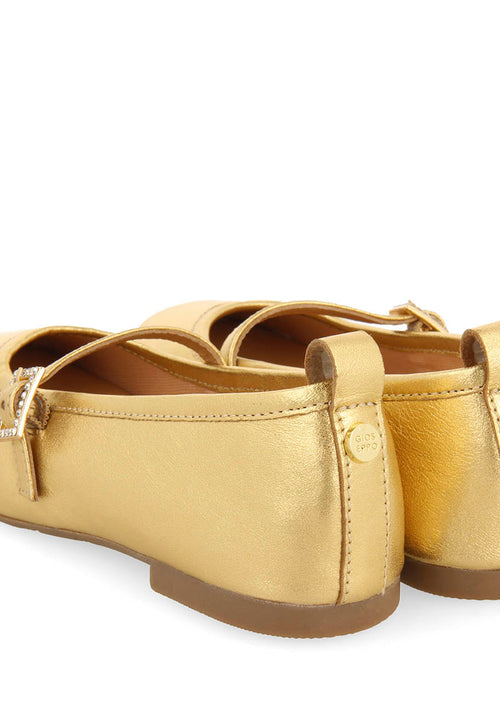 CHAUSSONS DE BALLET AVEC STRASS EN CUIR PALERME