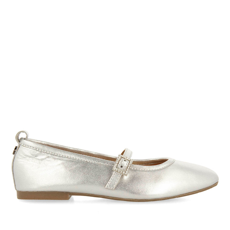 BALLET SLIPPERS WITH STRASS IN LEATHER PALERMO