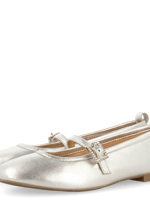 CHAUSSONS DE BALLET AVEC STRASS EN CUIR PALERME