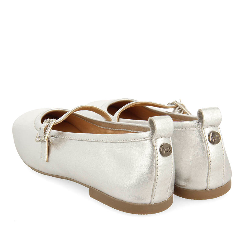 BALLET SLIPPERS WITH STRASS IN LEATHER PALERMO