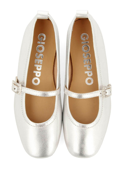 CHAUSSONS DE BALLET AVEC STRASS EN CUIR PALERME