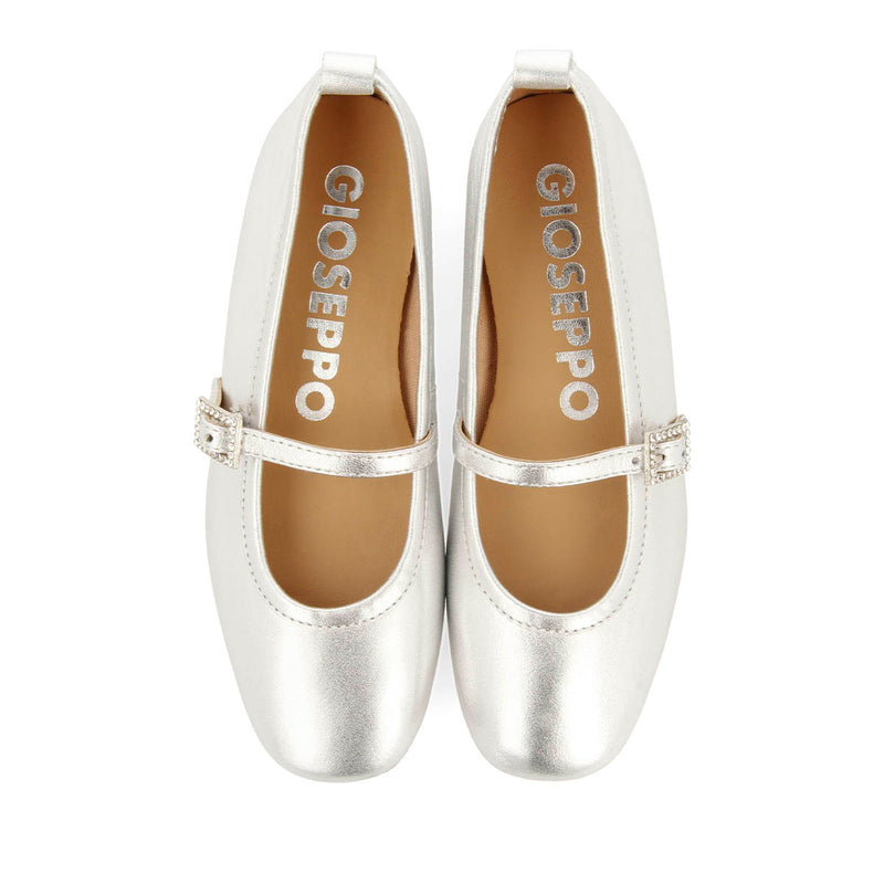 BALLET SLIPPERS WITH STRASS IN LEATHER PALERMO