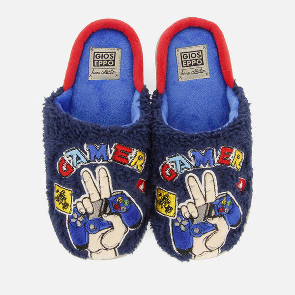 PLUSH PRINTED GAMER ORWELL SLIPPERS