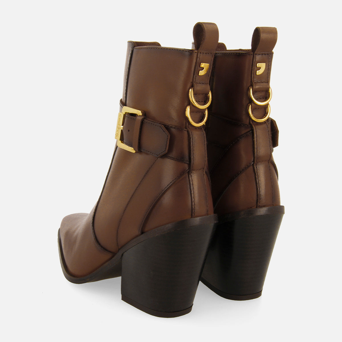 STIVALI DA COWBOY IN PELLE CON TACCO SANDVED