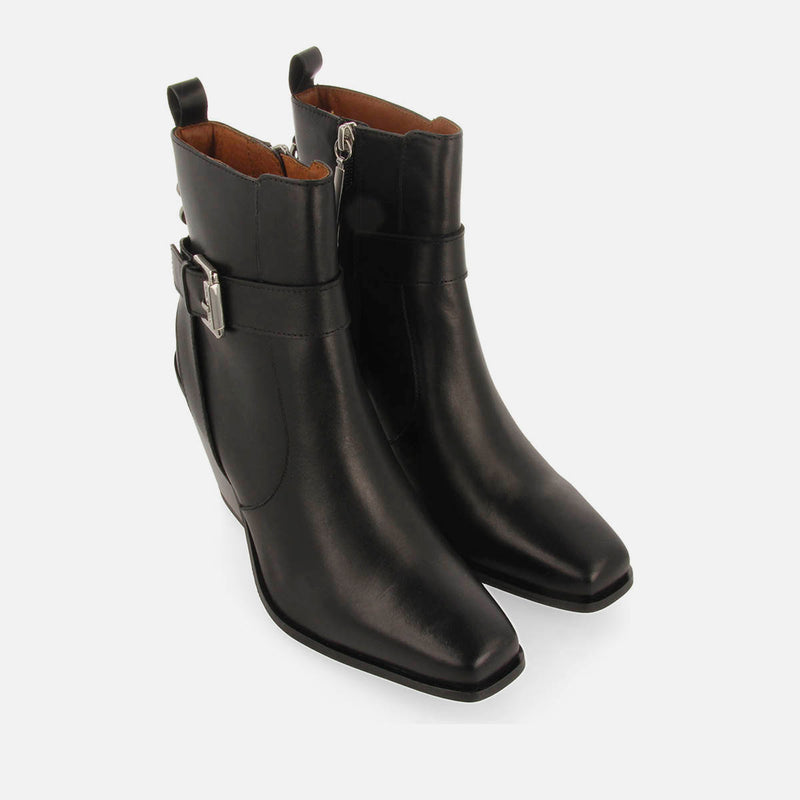 COWBOY LEATHER BOOTS WITH HEEL SANDVED